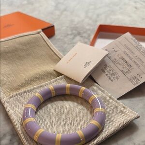 Hermes Purple and Yellow Bracelet